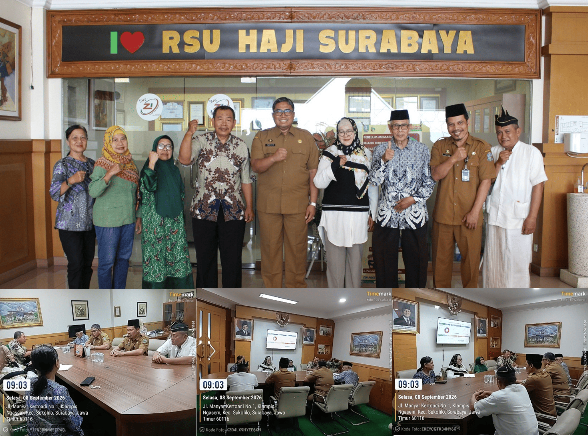 Perkuat Sinergi Pelayanan, Direktur RSUD Haji Sambut Kunjungan Pengurus PaPa Haji